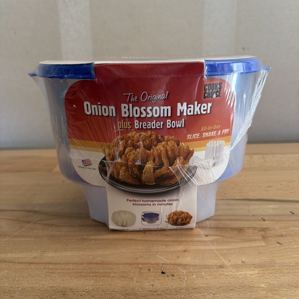 The Original Onion Blossom Maker Set Cooks Choice Blooming Onion Corer Breader